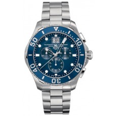 Tag Heuer Aquaracer Chronograph Blue Dial Men's Watch CAN1011-BA0821